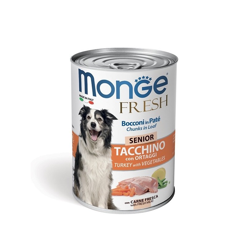 MONGE FRESH GR.400 SENIOR TACCHINO ORTAGGI 