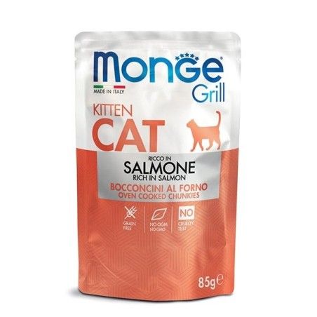 MONGE GRILL GATTO GR.85 KITTEN SALMONE