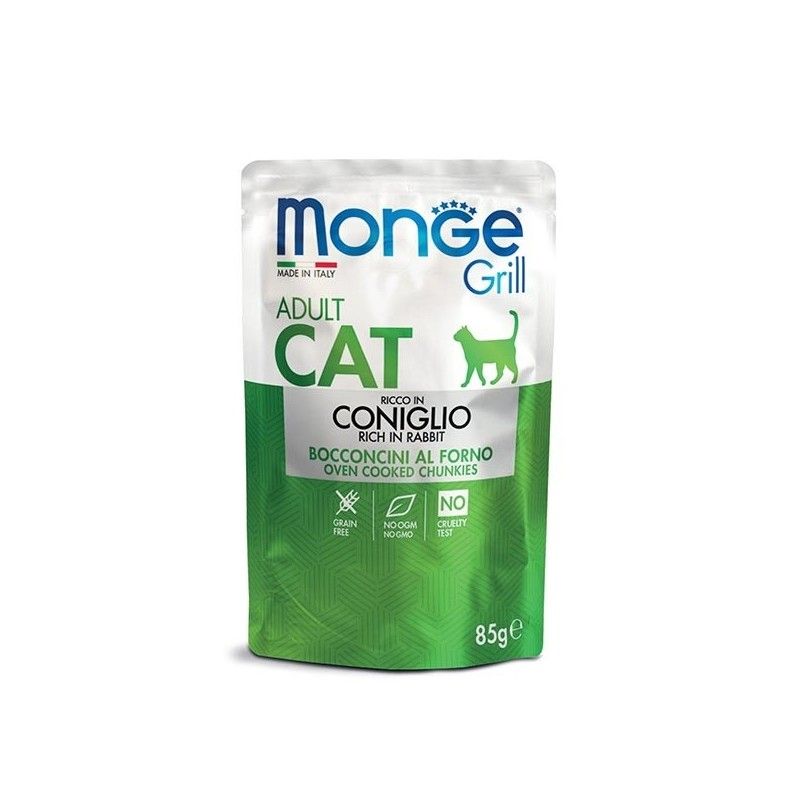 MONGE GRILL GATTO GR.85 CONIGLIO 