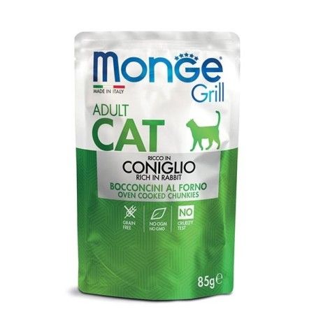 MONGE GRILL GATTO GR.85 CONIGLIO 