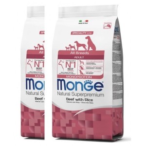 MONGE ALL BREEDS ADULT MANZO KG.12 **acquisto minimo 2 sacchi*prezzo riferito alla singola confezione*