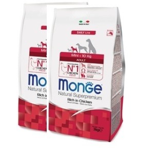 MONGE MINI ADULT POLLO KG.7,5 *acquisto minimo 2 sacchi*prezzo riferito alla singola confezione*