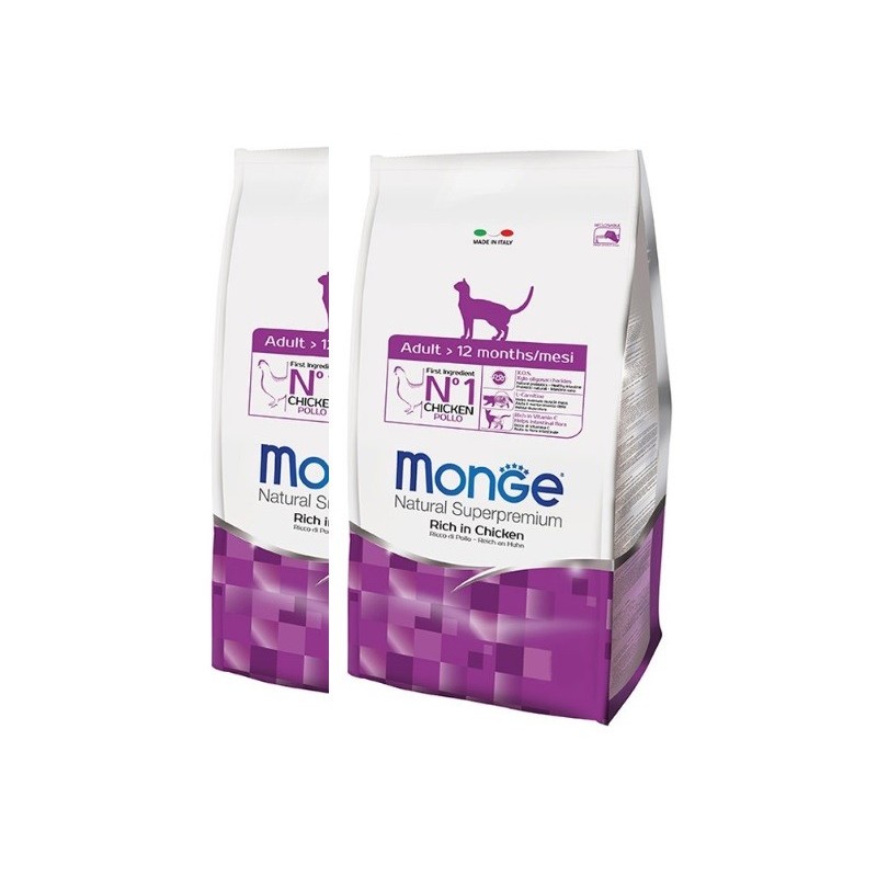 MONGE CAT ADULT POLLO KG.10 *acquisto minimo 2 sacchi*prezzo riferito alla singola confezione*