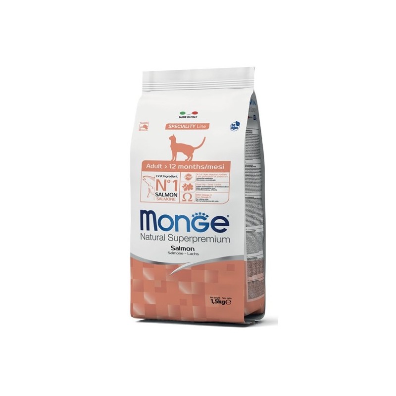 MONGE CAT ADULT SALMONE KG.1,5