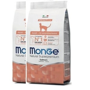 MONGE CAT ADULT SALMONE KG.10 *acquisto minimo 2 sacchi*prezzo riferito alla singola confezione*
