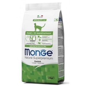 MONGE CAT ADULT CONIGLIO KG.1,5