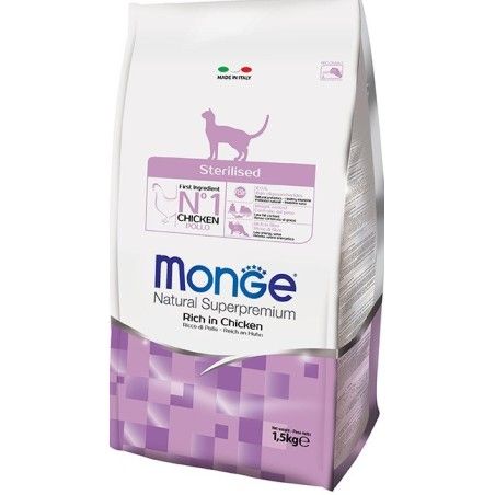 MONGE CAT STERILISED POLLO KG.10*spedizione gratuita*