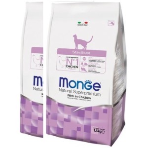 MONGE CAT STERILISED POLLO KG.10 *acquisto minimo 2 sacchi*prezzo riferito alla singola confezione*