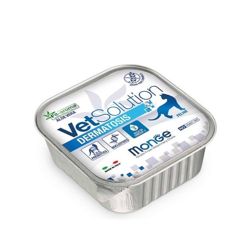 MONGE VETSOLUTION GATTO DERMATOSIS GR.100