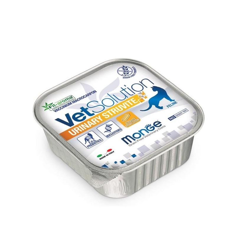 MONGE VETSOLUTION GATTO URINARY STRUVITE GR.100