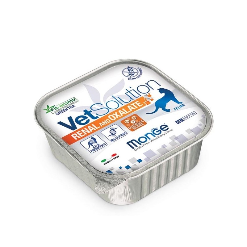 MONGE VETSOLUTION GATTO RENAL OXALATE GR.100  