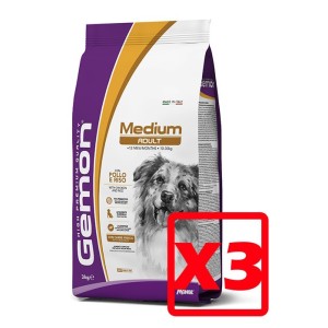 MONGE GEMON MEDIUM ADULT POLLO KG.15 *acquisto minimo 3 sacchi*prezzo riferito alla singola confezione*