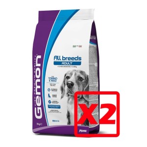 MONGE GEMON ALL BREEDS ADULT TONNO E RISO KG.15 **acquisto minimo 2 sacchi*prezzo riferito alla singola confezione*