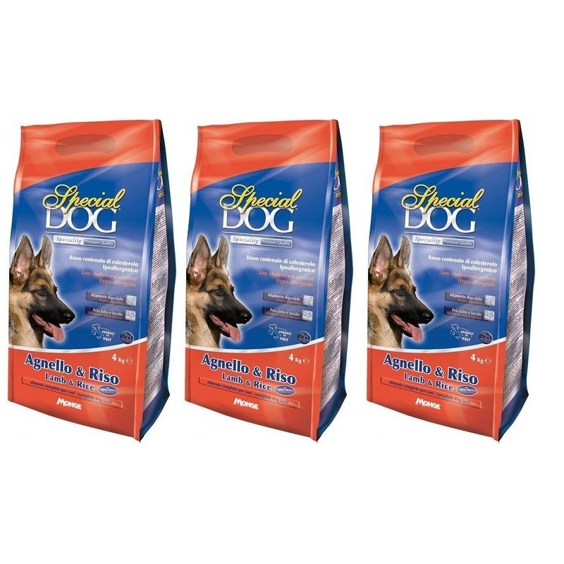 SPECIAL DOG AGNELLO E RISO KG.15 *acquisto minimo 3 sacchi*prezzo riferito alla singola confezione*