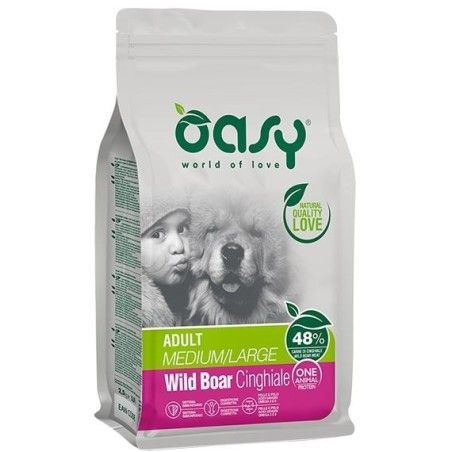 OASY DOG ADULT MEDIUM/LARGE CINGHIALE MONOPROTEICO KG.12