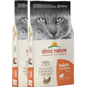 ALMO NATURE HOLISTIC ADULT GATTO KG.12 TACCHINO *acquisto minimo 2 sacchi*prezzo riferito alla singola confezione*