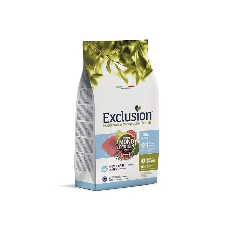 EXCLUSION MEDITERRANEO MONOPROTEIN PUPPY SMALL TUNA KG.2