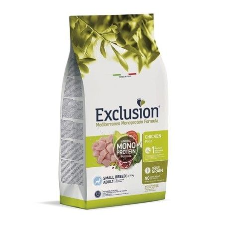 EXCLUSION MEDITERRANEO MONOPROTEIN ADULT SMALL POLLO KG.2
