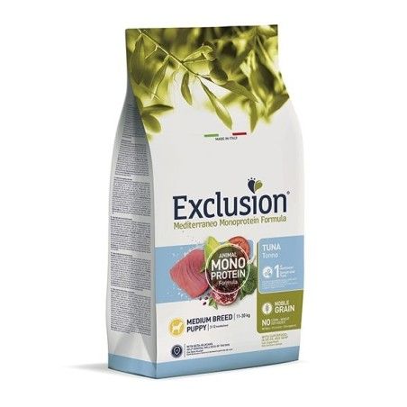 EXCLUSION MEDITERRANEO MONOPROTEIN PUPPY MEDIUM TONNO KG.3