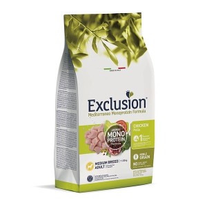 EXCLUSION MEDITERRANEO MONOPROTEIN ADULT MEDIO POLLO KG.3