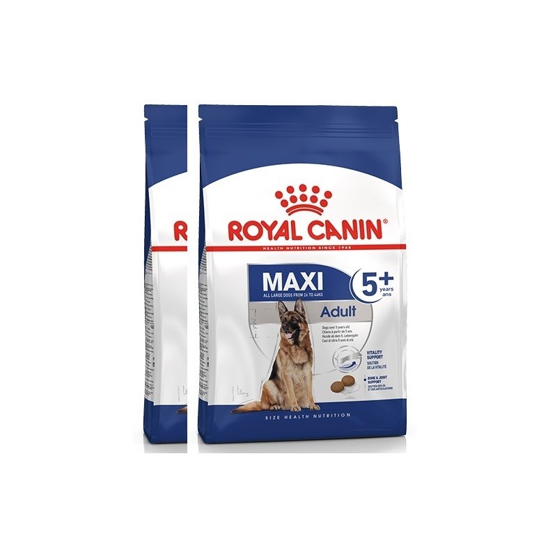ROYAL CANIN MAXI ADULT +5 KG.15 *acquisto minimo 2 sacchi*prezzo riferito alla singola confezione*