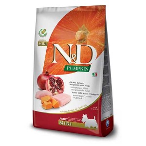 N&D PUMPKIN ADULT MINI POLLO E MELOGRANO 2.5 KG