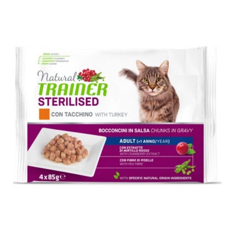 TRAINER BUSTA GR 85 STERILIZZATO TACCHINO X4 PEZZI