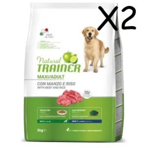 TRAINER DOG NATURAL ADULT MAXI MANZO KG 12 *acquisto minimo 2 sacchi*prezzo riferito alla singola confezione*