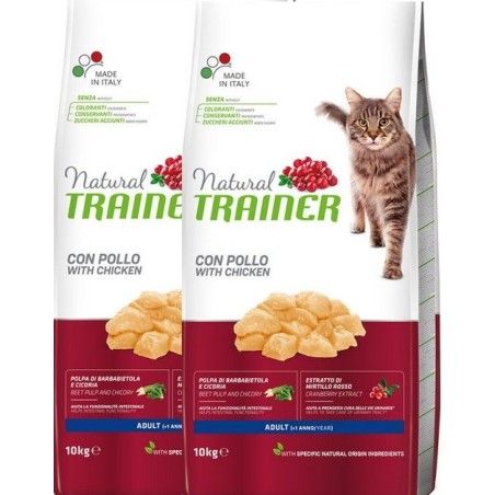 TRAINER FELINE NATURAL ADULT POLLO KG 10 *acquisto minimo 2 sacchi*prezzo riferito alla singola confezione*