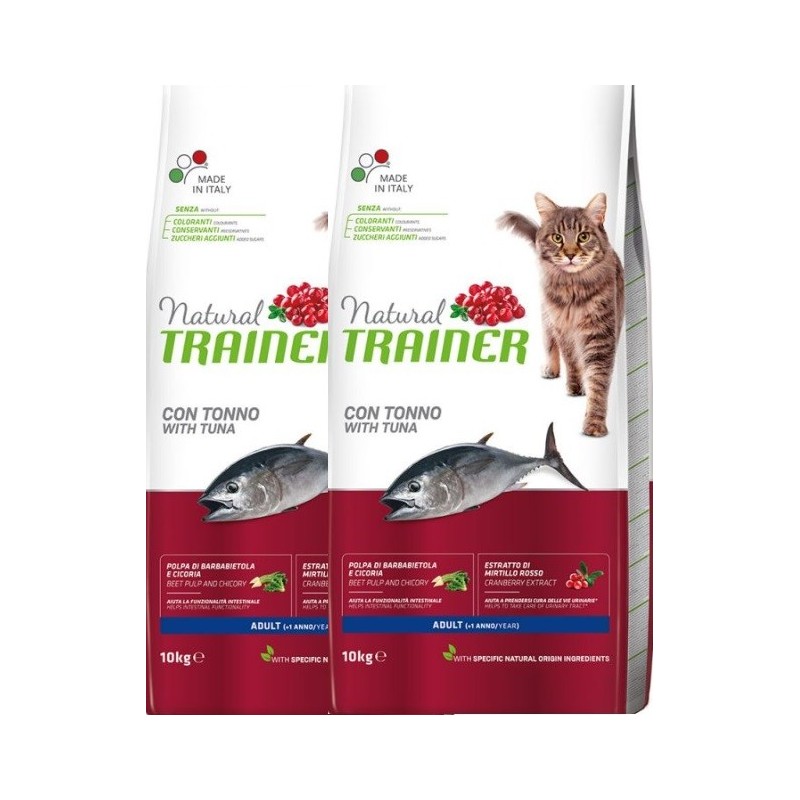 TRAINER FELINE NATURAL ADULT TONNO KG 10 *acquisto minimo 2 sacchi*prezzo riferito alla singola confezione*