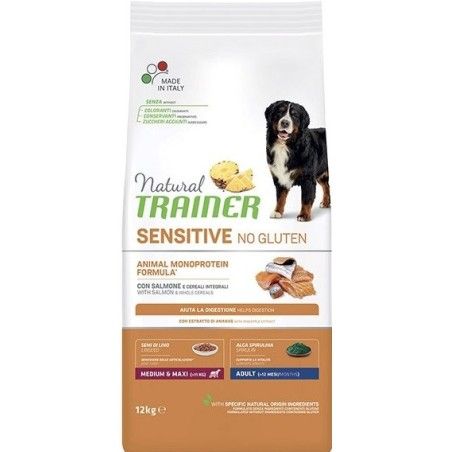 TRAINER SENSITIV ADULT M/M SALMONE E CEREALI KG 12