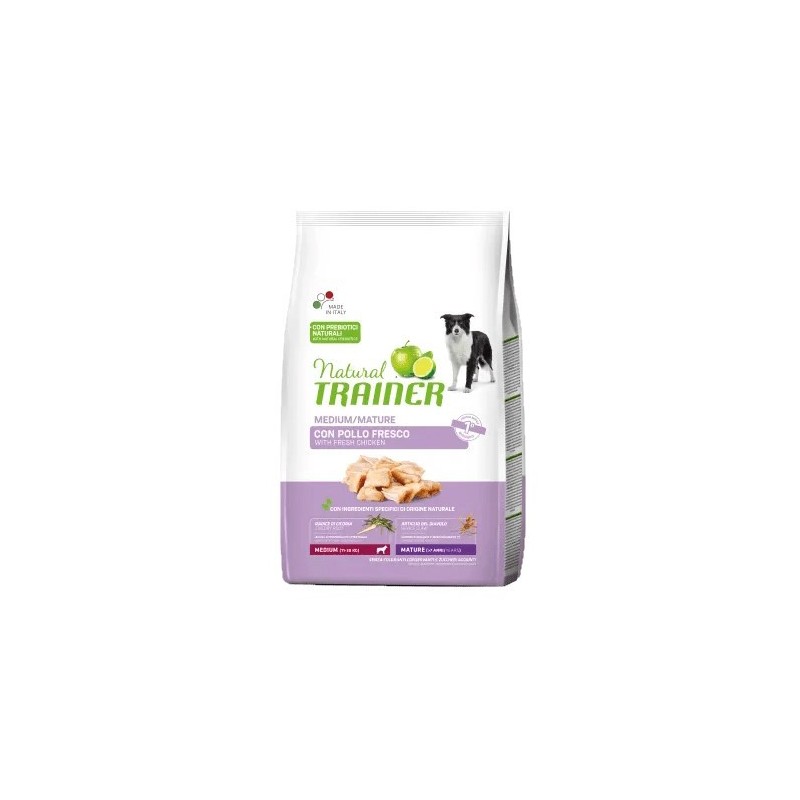 TRAINER DOG NATURAL MATURITY MEDIUM CON POLLO FRESCO KG 12