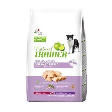 TRAINER DOG NATURAL MATURITY MEDIUM CON POLLO FRESCO KG 12