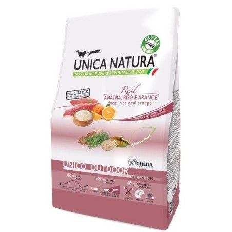 UNICA NATURA OUTDOOR KG 1,5 ANATRA RISO ARANCE 