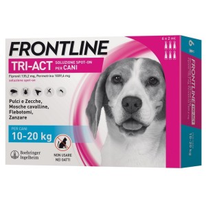 FRONTLINE TRI-ACT CANI 10-20 KG 6 PIPETTE**spedizione gratis**
