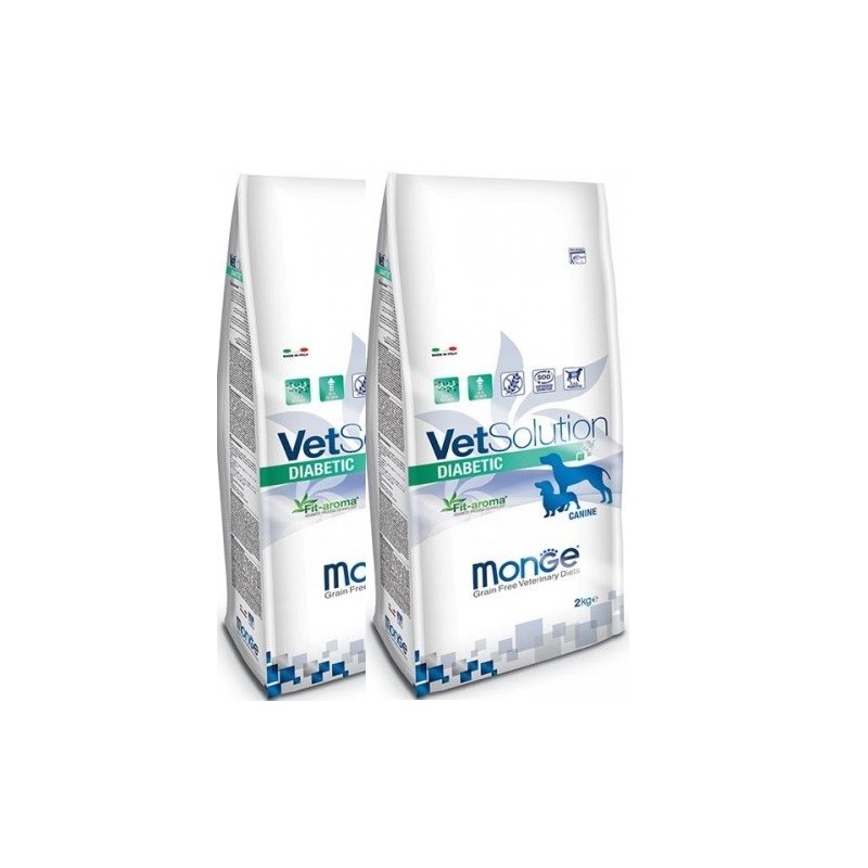 MONGE VETSOLUTION CANE DIABETIC KG.12 - *acquisto minimo 2 sacchi*prezzo riferito alla singola confezione*