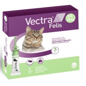 VECTRA FELIS SPOT ON PER GATTI 3 PIPETTE ***SPEDIZIONE GRATIS*****