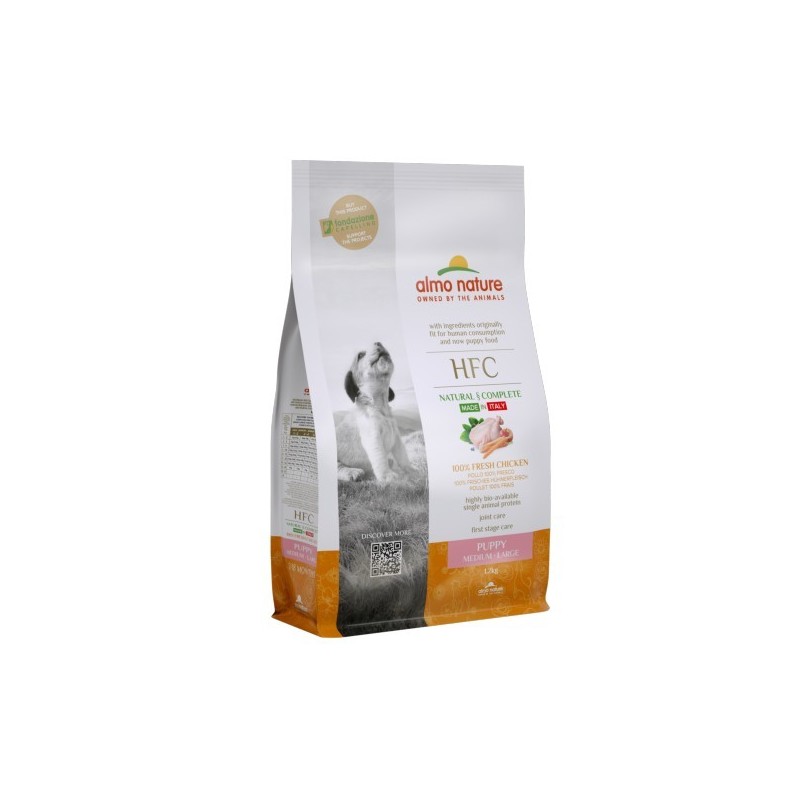 ALMO HFC DOG 1.2KG PUPPY M-L POLLO FRESCO ...