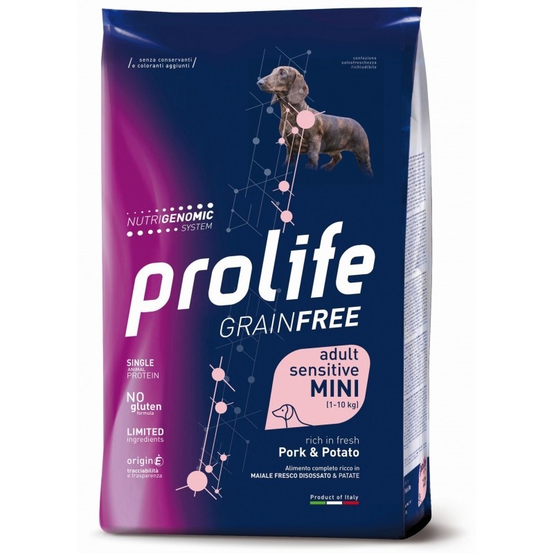 PROLIFE GRAIN FREE PORK & POTATO MINI ADULT 7 KG