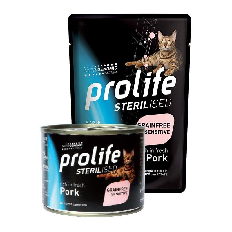 PROLIFE CAT BUSTA GR.85 STERILISED GRAIN FREE ADULT PORK (MAIALE)