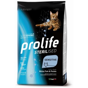 PROLIFE CAT STERILISED SENSITIVE ADULT WHITE FISH & POTATO KG. 7