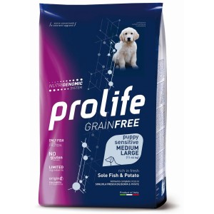 PROLIFE..DOG PUPPY SENS. SOLE FISH & POTATO - MEDIUM / LARGE KG. 10