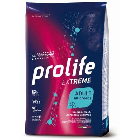 PROLIFE DOG EXTREME ADULT SALMON, TROUT, STURGEON & LEGUMES - ALL BREEDS KG. 2,5