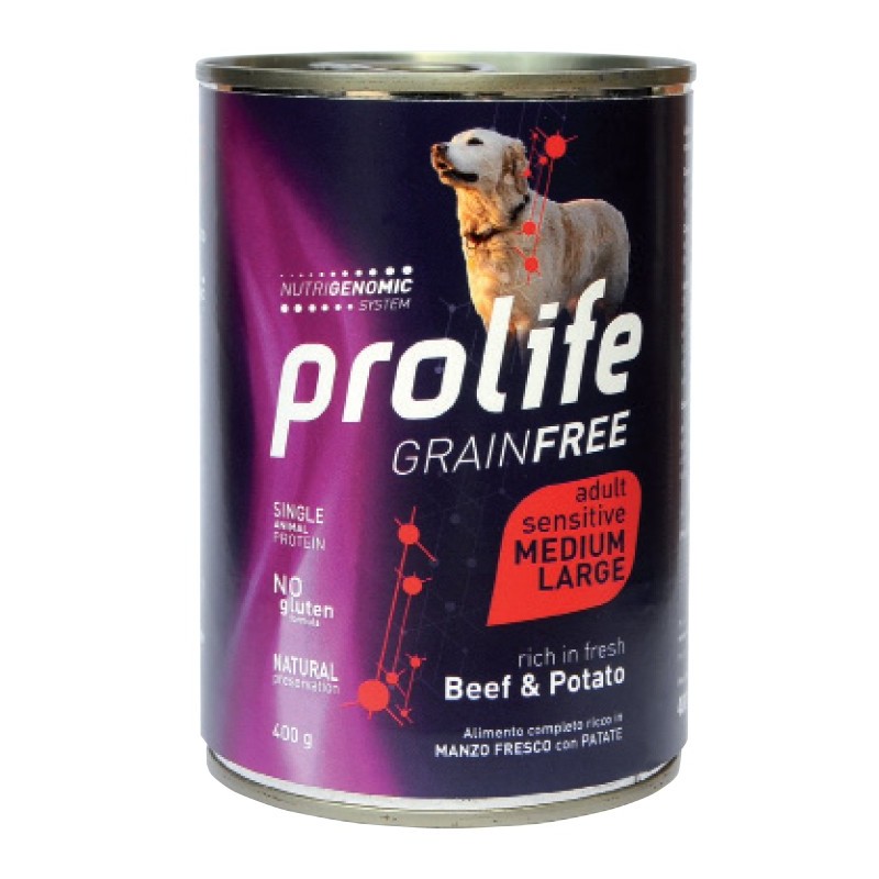 PROLIFE DOG ADULT SENS. BEEF & POTATO - MEDIUM/LARGE GR. 400
