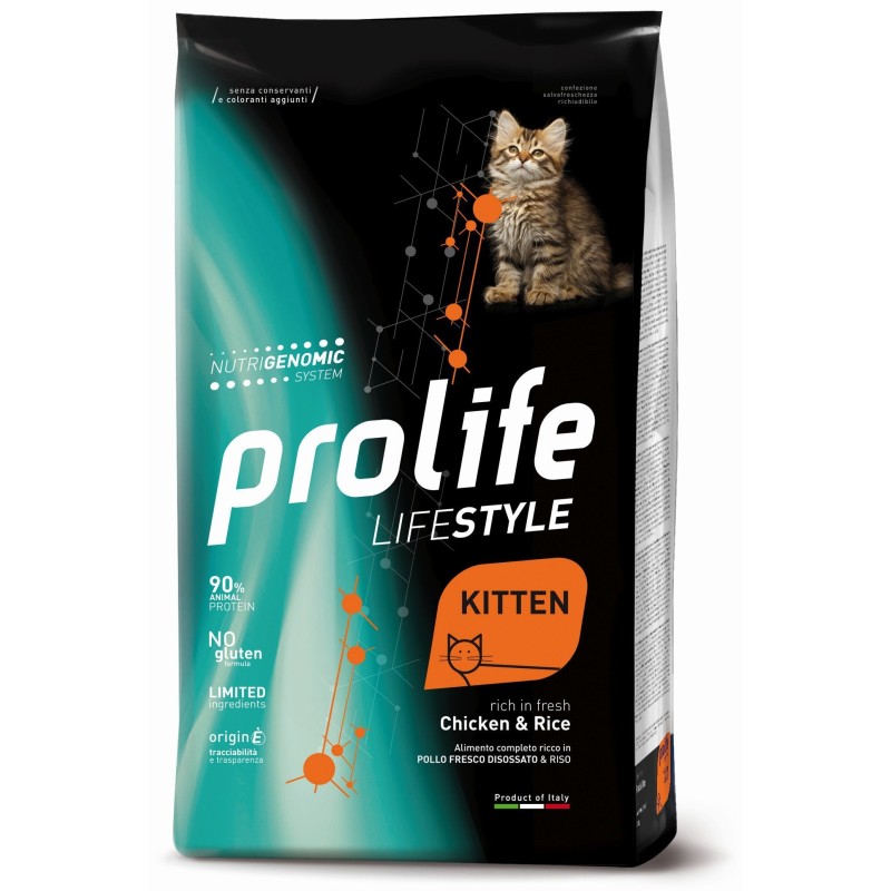 PROLIFE CAT LIFESTYLE KITTEN CHICKEN & RICE KG. 7