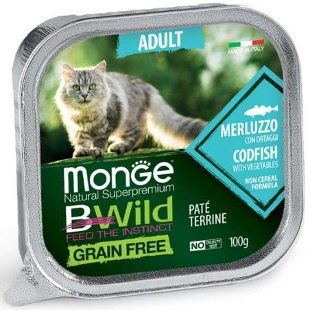 MONGE BWILD VASC. MERLUZZO ORTAGGI GR.100