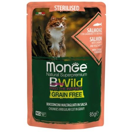 MONGE BWILD BUSTA GR. 85 SALMONE, GAMBERETTI ORTAGGI