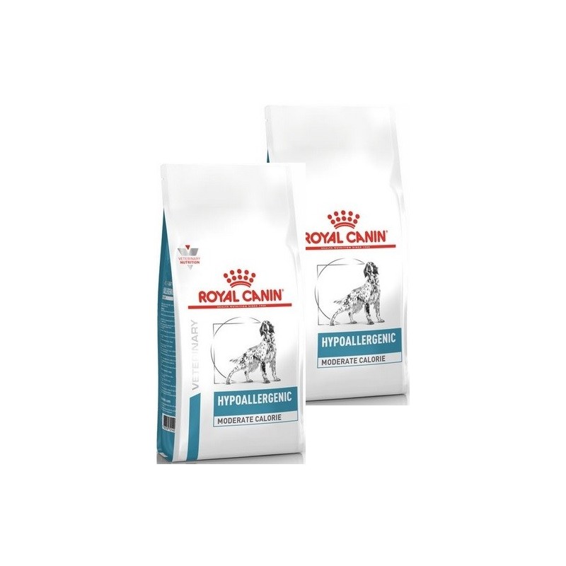 ROYAL CANIN HYPOALLERGENIC MODERATE CALORIE KG. 14 **ACQUISTO MINIMIO 2 SACCHI**prezzo riferito al singolo sacco*