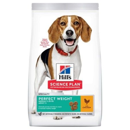 HILL'S SCIENCE PLAN PERFECT WEIGHT MEDIUM ALIMENTO PER CANI CON POLLO KG. 12