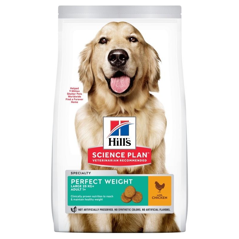 HILL'S SCIENCE PLAN PERFECT WEIGHT LARGE BREED ADULT ALIMENTO PER CANI CON POLLO KG. 12**spedizione omaggio**